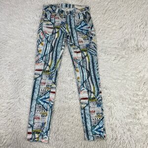 Rag‎ & Bone Pants Womens 26 Multicolor Surf Knit Leggings Jeggings Stretch Jeans